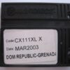 Navionics Classic NavChart Card Dom Republic-Grenada CX111XL MAR 2003