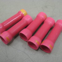 Stepdown 12-10 AWG Red w/ Yellow Stripe Insulated Butt Connector Terminals - Free US Shipping