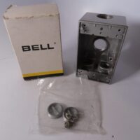 Bell 5312 Standard Weatherproof 3/4" Outlets Aluminum Flush Device Box