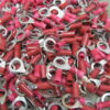22 - 18 Gauge Insulated Vinyl Ring 5/16" Stud Connector Crimp Terminals - Lot of 359