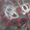 Insulated Vinyl Ring 3/8" Stud Connector Terminals, 22-18 Gauge - LOT OF 354