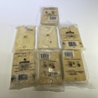 Leviton Lot of 7 40214-A One Line 4 Conductor Almond RJ11 Jack - **NEW BLEM**
