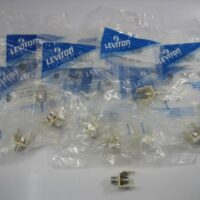 Leviton 41084-FIF Ivory Quickport F-Type Adapter - Lot of 10 -NEW OLD STOCK