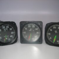 Lot of 3 Cessna Dual Engine Tachometers *Condition Unknown AN5530-2A-34 CM3305-1