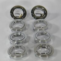 Futura Lighting 8 LOT CHROME Recessed Gimbal Downlight Housing/Bezel Only