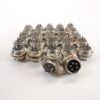 5 Pin Chassis Mount Threaded Circle Solder Connectors - LOT OF 27