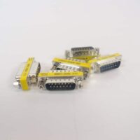 DB15 DB15-M Serial Port 15 Pin Gender Changer Connectors Male to Male LOT OF 5