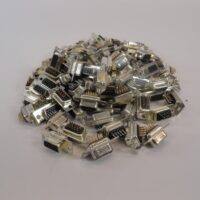 DB15 High Density Serial Port 15 Pin Solder Connectors Female Black - LOT OF 30