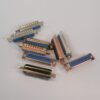 DB25 D-Sub Serial Port 25 Pin Solder Connectors Male BLUE - LOT OF 9