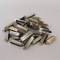 DB25 D-Sub Serial Port 25 Pin Solder Connectors Male Black - LOT OF 23