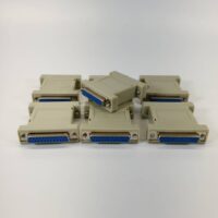 DB25 25 Pin Male to Female M/F Modem Adapter Data Transfer Crossover - LOT OF 7