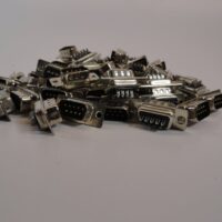 DB9 DB 9 D-Sub 9 Pin Solder Connectors Male - Black - LOT OF 70