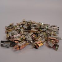 DB9 DB 9 D-Sub 9 Pin Solder Connectors Female - White - LOT OF 70