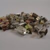 DB9 DB 9 D-Sub 9 Pin Solder Connectors Male - White - LOT OF 50