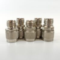 Female PL-259 UHF to Male Type N RF Coax Convert Connectors - LOT OF 5