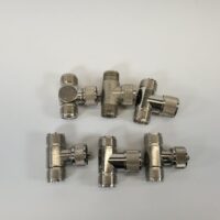 M-358 UHF Female Male Female F-M-F Tee Connectors - LOT OF 6