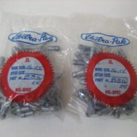 Electra-Pak Mil-Spec DOUBLE CRIMP 3Way Y Blue Ring Terminals NEW 50 PK 16-14 AWG