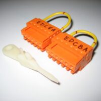 Furuno DFF3 FCV-295 *SET OF 2 WAGO TAP Connectors w/Wire &  Tool* Orange