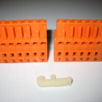 Furuno DFF3 *SET OF 2 WAGO TRANSDUCER XDR Connectors w/ Depinning Tool* Orange