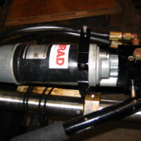 Simrad SL35 Searchlight Sonar Soundome Transducer & Attached Lower/Raise Unit