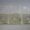 Midlite 2GIV Ivory 2-Gang Wireport for Audio/Video/Data Cables - Lot of 3 - NEW