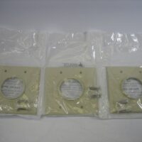Midlite 2GIV Ivory 2-Gang Wireport for Audio/Video/Data Cables - Lot of 3 - NEW