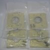 Midlite 2GIV Ivory 2-Gang Wireport for Audio/Video/Data Cables - Lot of 6 - NEW