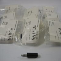 Newark MCM 27-060 3.5mm Male Stereo Microphone Plug - LOT of 12 - NEW OLD STOCK