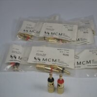 Newark MCM 27-1060 Gold Plated Banana Plugs - LOT of 8 - NEW - *FREE SHIPPING*