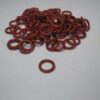 O RING 3.1MM I.D. 6.3MM O.D. Red - LOT of 80 - NEW OLD STOCK - FREE SHIPPING