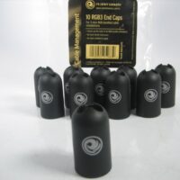 Planet Waves RGB3CAPS Ten pack Black RGB3 Rubber End Caps - NEW OLD STOCK