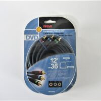 RCA Component Video Cable - 12 Feet (3.6 Meters) - DVD - New - Free Shipping