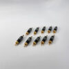 [Set of 10] RS PRO Black Premium RCA Male Plug Solder Type Audio Video Adapter