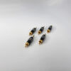 [Set of 5] RS PRO Black Premium RCA Male Plug Solder Type Audio Video Adapter