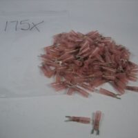 22-18 AWG Red #8 Heat Shrink Spade Fork Wire Terminals  *LOT OF 175* - NEW