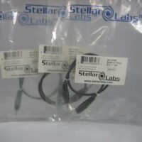 Stellar Labs 24-12100 1.5ft 4-Pole 3.5mm M/F AV Extension - LOT of 3 - NEW