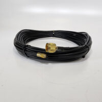 Suirong 3D-FB 50′ Satellite Antenna Replacement Cable - Type-N-m to Mini-UHF-f - Black
