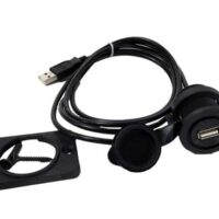 MITO USB Jack Dash Mount with 62″ Cable NEW USB-A Male to USB-A Female 42-MMUSB