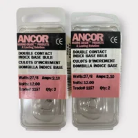 Ancor 521157 12V Double Contact Index Base Bulb 27W / 8W - White **Lot of 4**
