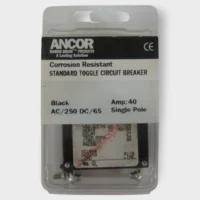 Ancor 551040 Single Pole Circuit Breaker Standard Toggle 40 AMP Black NEW