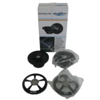 Aquatic AV AQ-SPK6.5-BG Marine Grade Premium 6.5'' Coaxial Speakers (Black Grille) New-Old-Stock