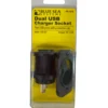 Blue Sea Systems 1016 Dual 2.0 USB Charger Socket W/ Protective Cap 12VDC - Black **New**