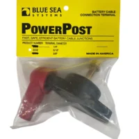 Blue Sea Systems 2002 PowerPost 5/16" Battery Cable Terminal W/ Insulator Cap **New**
