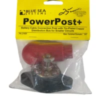Blue Sea Systems 2103 PowerPost+ 3/8" Battery Terminal W/ 8-Screw Distribution Bus **New**