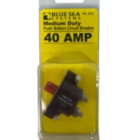 Blue Sea Systems 2141 Medium Duty 40 Amp Push Button Circuit Breaker **New**