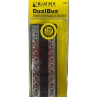 Blue Sea Systems 2702 Dual Bus Bar 2x10 Terminals 100A **New**