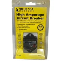 Blue Sea Systems 7003 High Amperage Circuit Breaker - Panel Mount 125A DC **New**