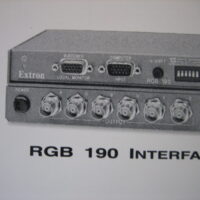 Extron Electronics  RGB 190 Interface User's Guide  - FREE US SHIP
