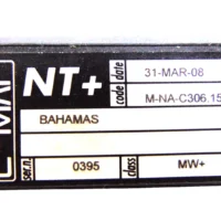 C-Map C-Card NT+ "Bahamas" M-NA-C306.15 - 31 MAR 2008 - Great Condition - Tested - Free US Shipping