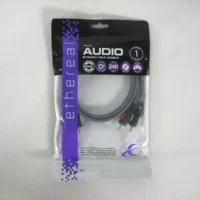 Ethereal MHX-A1 Audio Stereo RCA Cable 3.2ft Gold Plated RCA 1m *NEW*